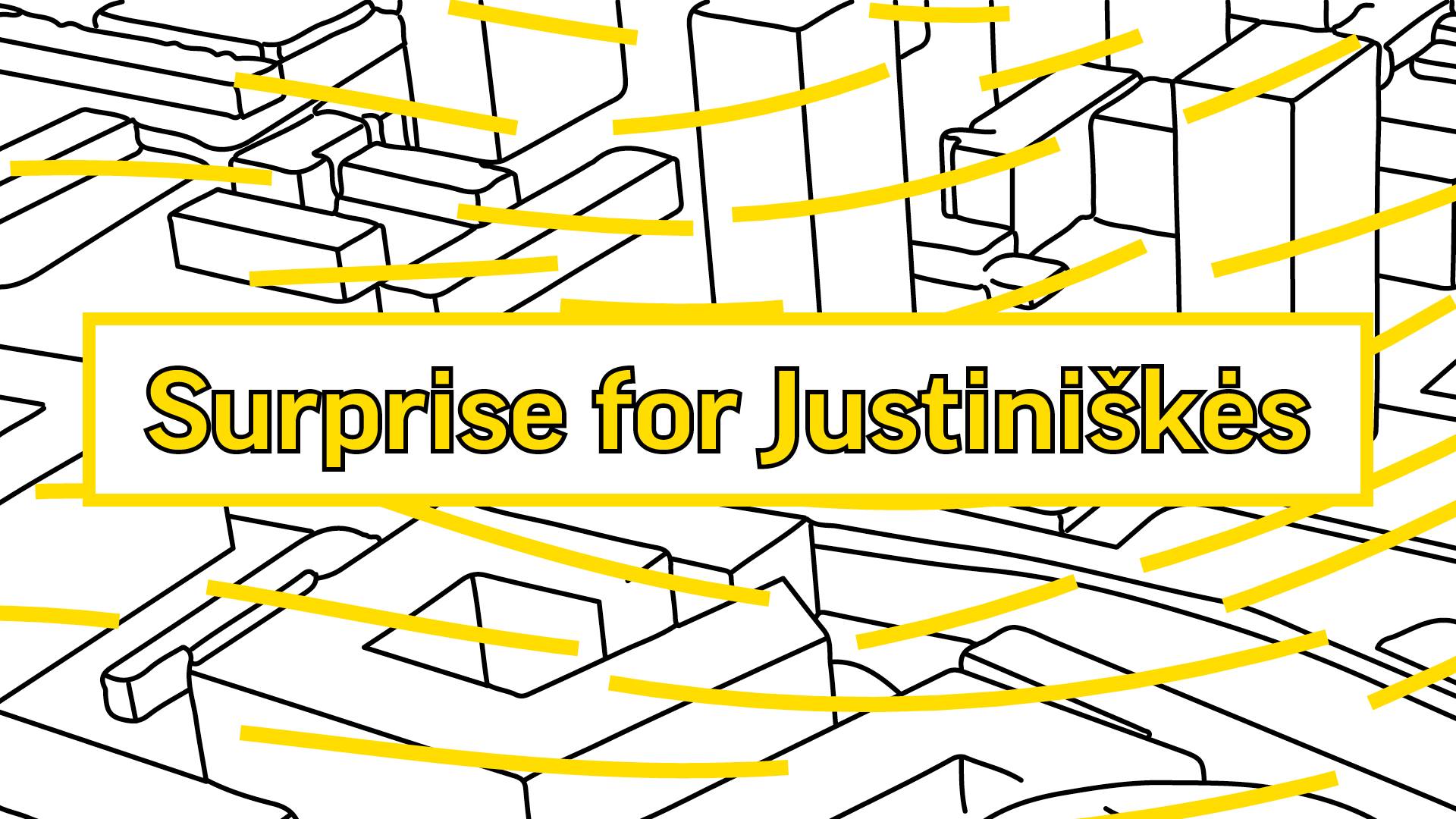 logo akcji surprise for Justiniske