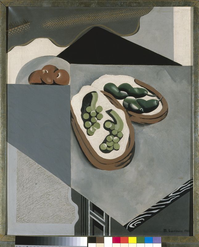  Maria Ewa Łunkiewicz-Rogoyska, "Szara martwa natura", 1930, olej na płótnie, wym. 65 x 54 cm