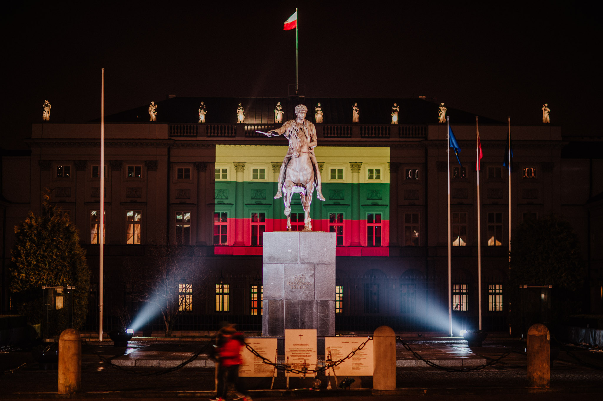Pałac Prezydencki 16 lutego 2018. Fot. Tomasz Tołłoczko
