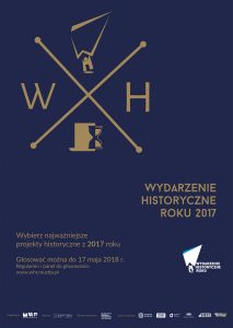 Plakat 11. plebiscytu „Wydarzenie Historyczne Roku 2017”