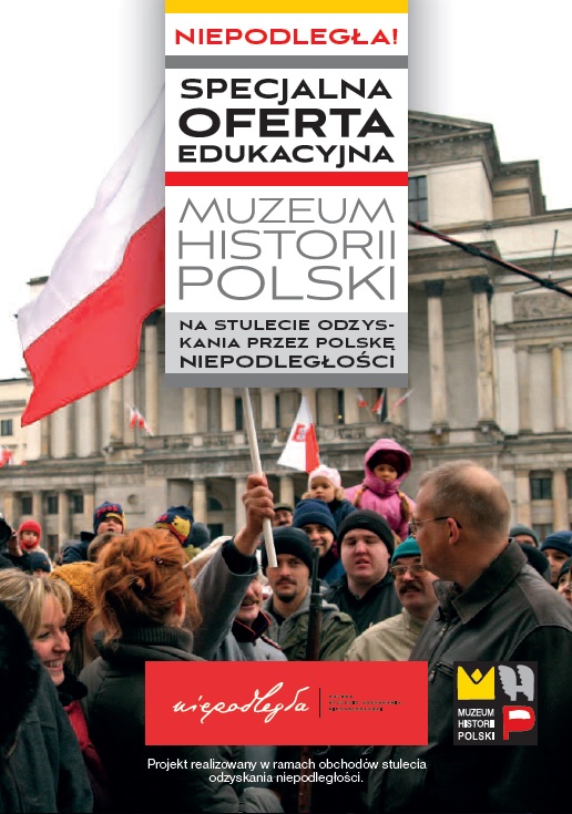 Okładka folderu "Specjalna Oferta Edukacyjna" Muzeum Historii Pols