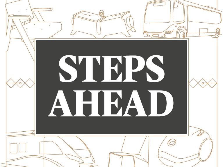 baner z tytułem Steps Ahead