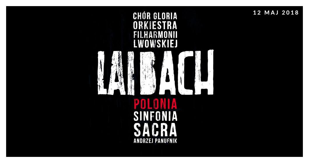 Plakat wykonania utworu „Polonia” przez zespół Laibach
