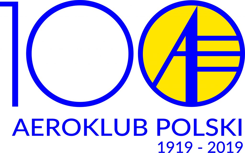 logo obchodów 100 lat Aeroklubu Polskiego