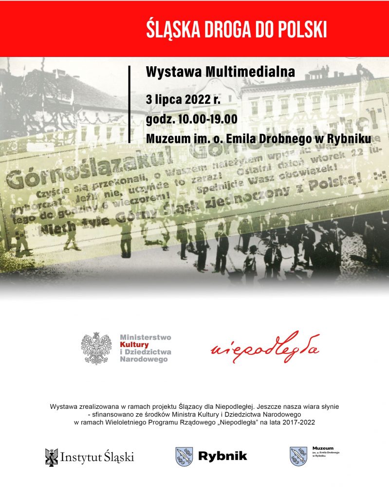 Plakat wystawy Śląska droga do Polski