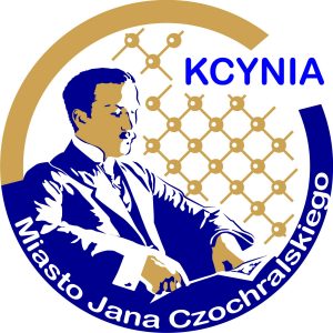 logo Kcynia z postacią Jana Czochralskiego