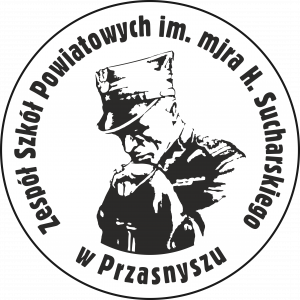 logo zespołu szkół powiatowych im. mjra sucharskiego w przasnyszu