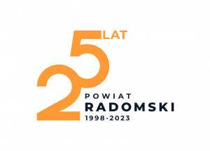 logo 25 lat powiatu radomskiego