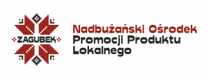 Logo Nadbużańskiego Ośrodka Promocji Produktu Lokalnego, który jest partnerem przystanku Iskier Niepodległej w Drohiczynie
