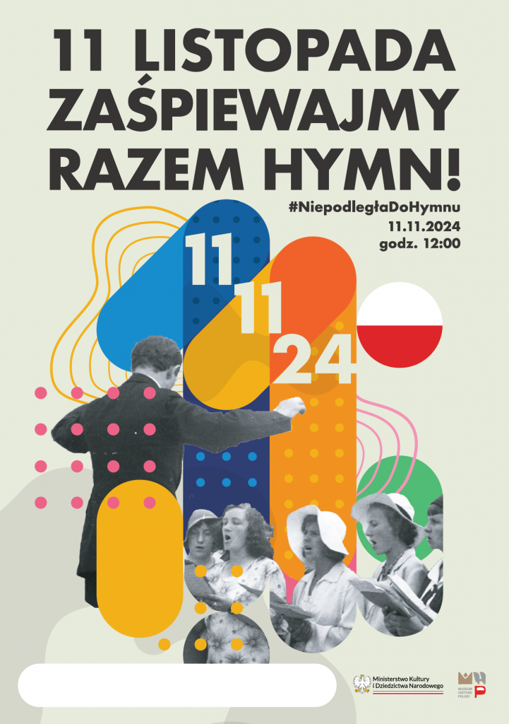 niepodległa do hymnu 2024 - plakat wydarzenia