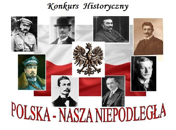 Logo przedstawia orła polskiego na tle biało-czerwonej flagi. Wokół flagi umieszczone są zdjęcia polskich bohaterów narodowych i Ojców Niepodległości Polski