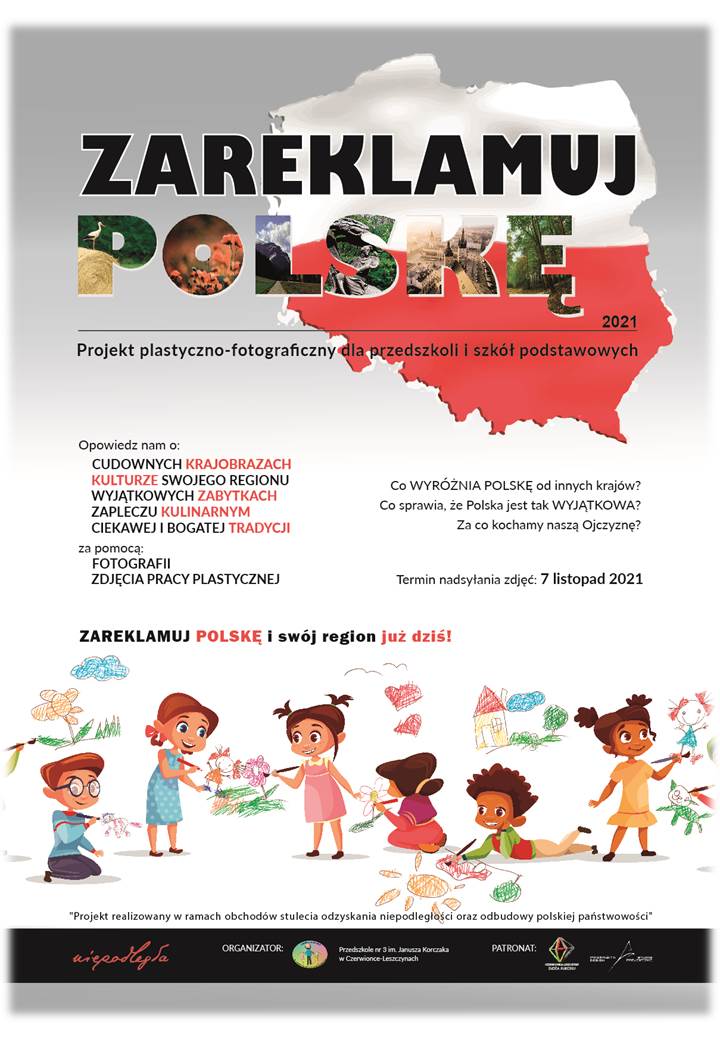 Plakat Projektu plastyczno-fotograficznego Zareklamuj Polskę