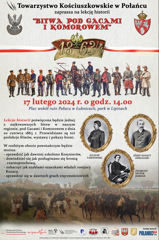 Lekcja historii Bitwa pod Gacami i Komorowem 20.06.1863 r.