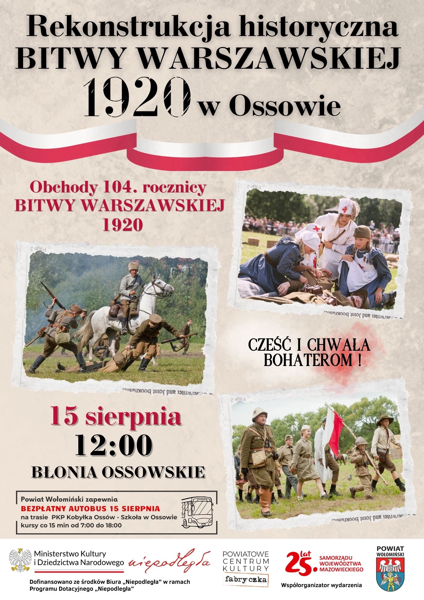 Rekonstrukcja Bitwy Warszawskiej 1920 roku w Ossowie